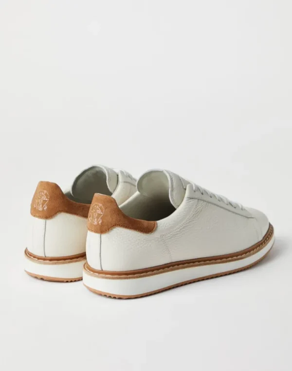 Grained calfskin sneakers