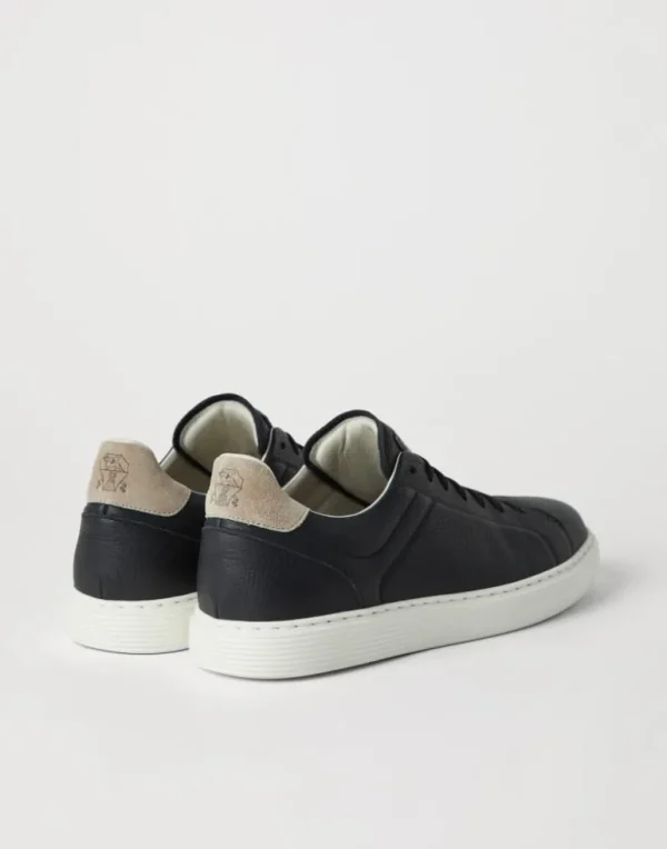 Grained calfskin sneakers