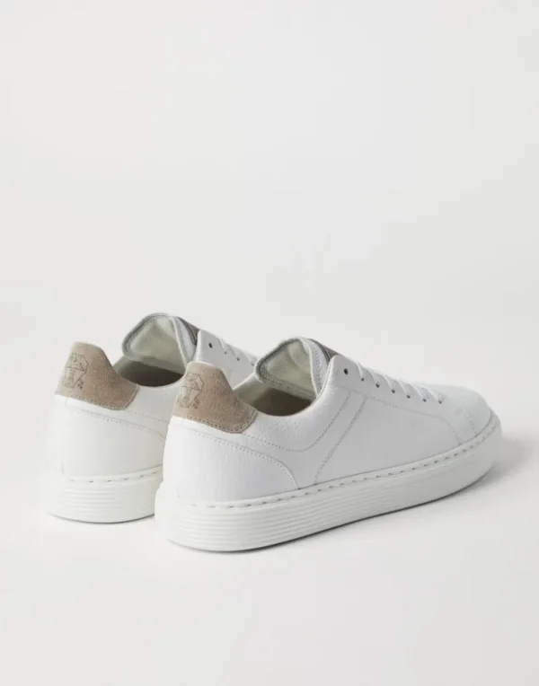 Grained calfskin sneakers