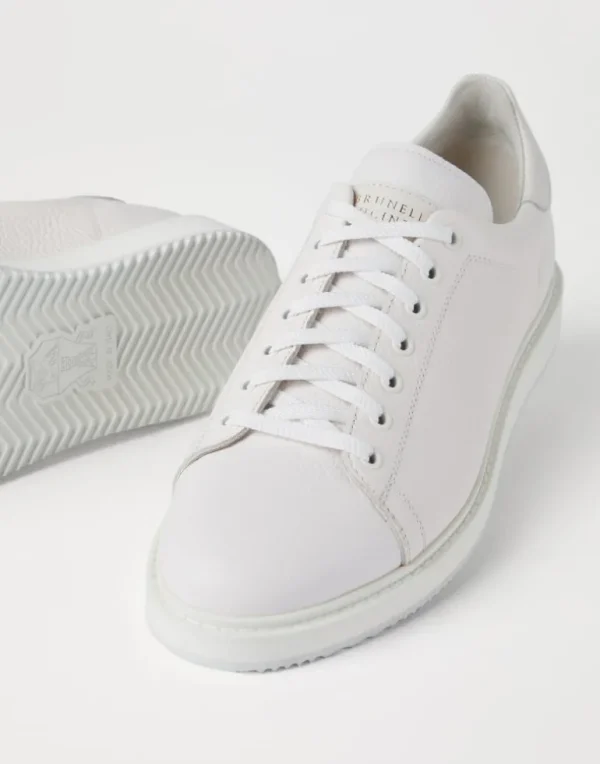 Grained calfskin sneakers