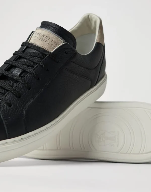 Grained calfskin sneakers