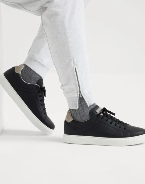 Grained calfskin sneakers