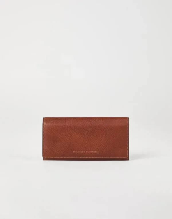 Grained calfskin wallet