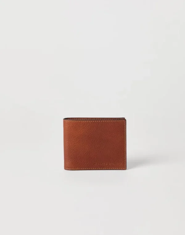 Grained calfskin wallet