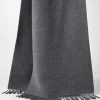 Hooded wool and cashmere knit scarf