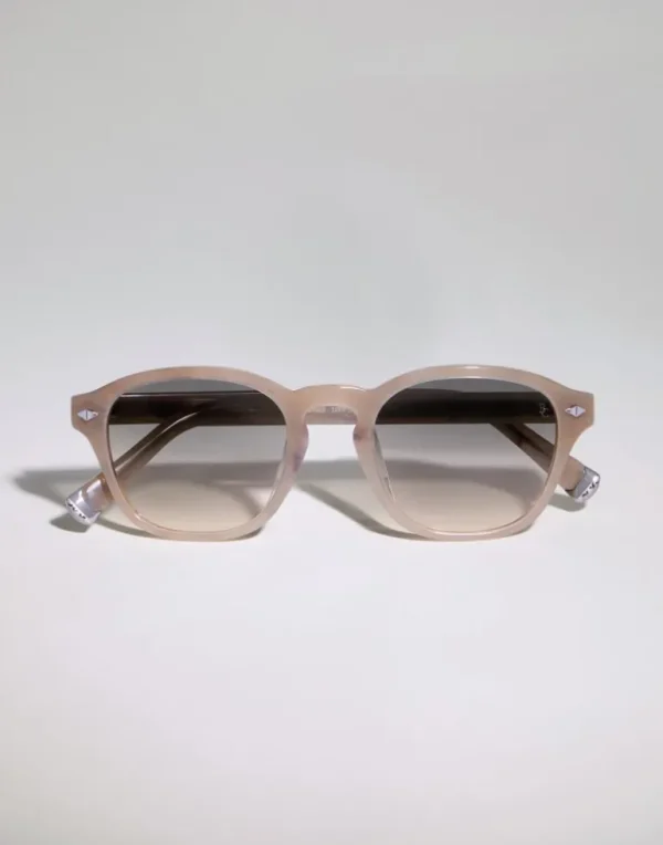 Intarsia Rays acetate sunglasses