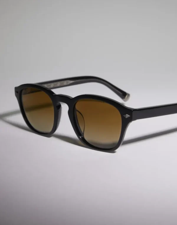 Intarsia Rays acetate sunglasses