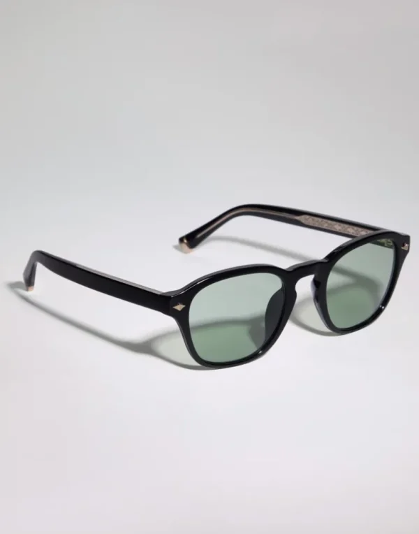 Intarsia Rays acetate sunglasses