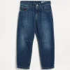 Lightweight denim five-pocket trousers