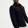 Lightweight water-resistant cashmere overshirt