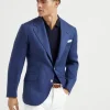 Linen chevron deconstructed Cavallo blazer