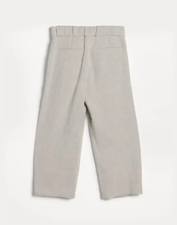 Linen sparkling canvas sartorial trousers