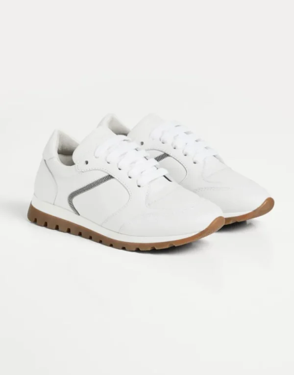 Matte calfskin runners with monili