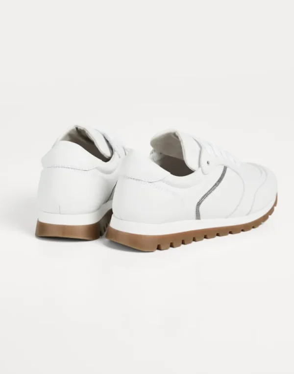 Matte calfskin runners with monili