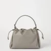 Mellow small bucket bag in soft leather with monili