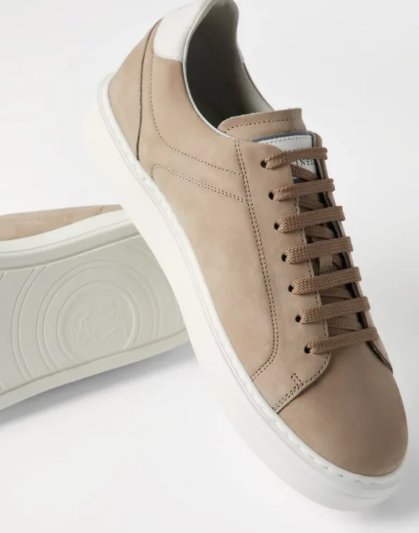 Nubuck calfskin sneakers