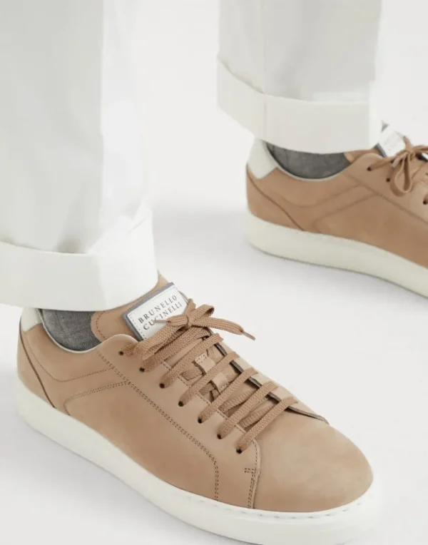 Nubuck calfskin sneakers