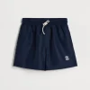 Nylon swim shorts with logo