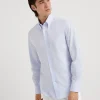 Oxford slim fit shirt with button-down collar