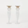 Pair of Murano glass candlestick holders