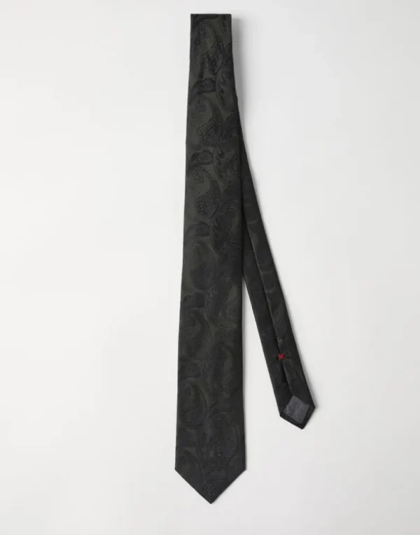 Paisley silk tie