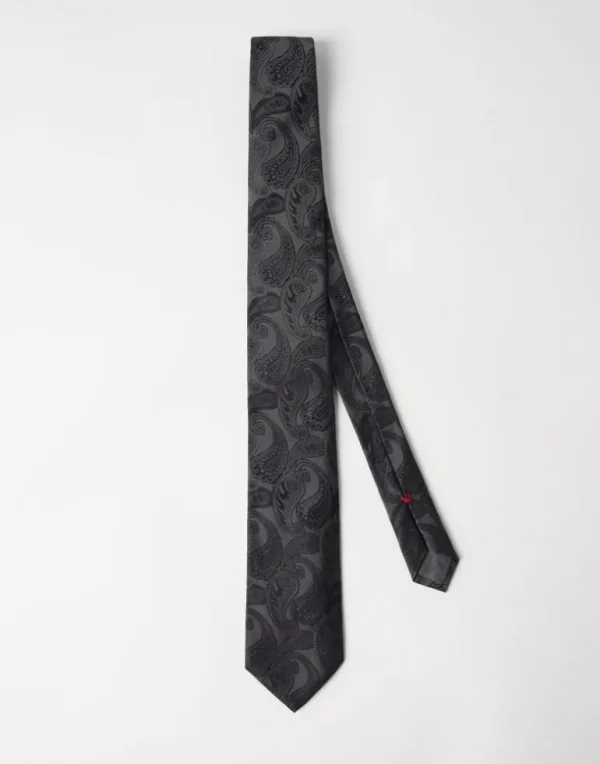 Paisley silk tie