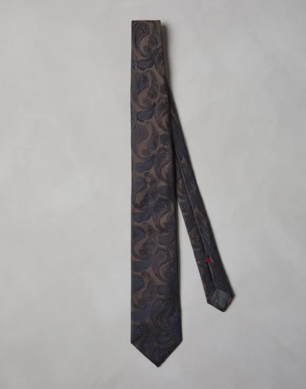 Paisley silk tie