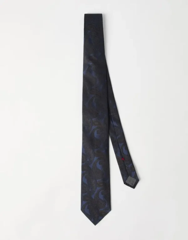 Paisley silk tie