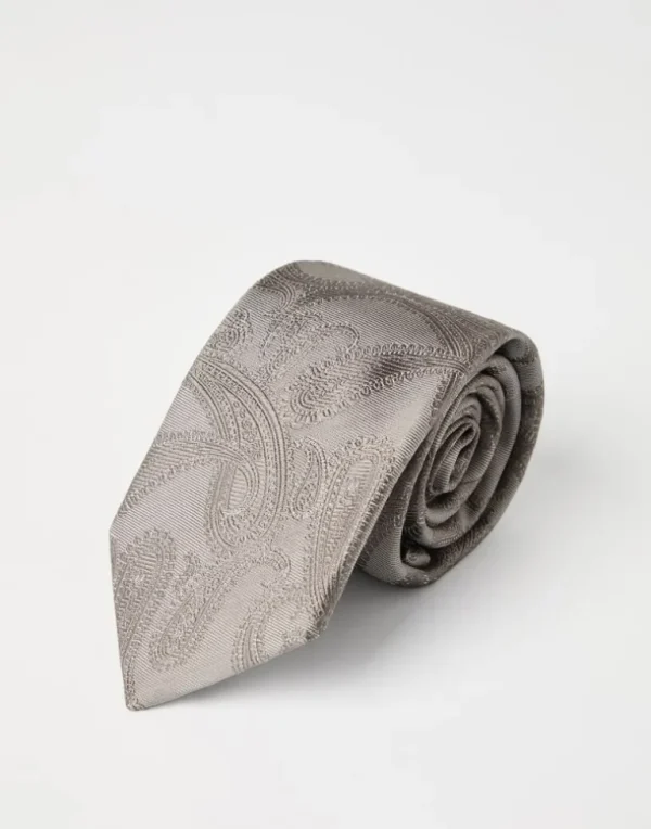 Paisley silk tie