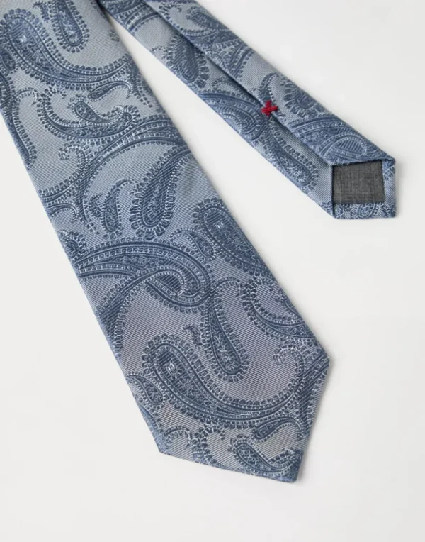 Paisley silk tie