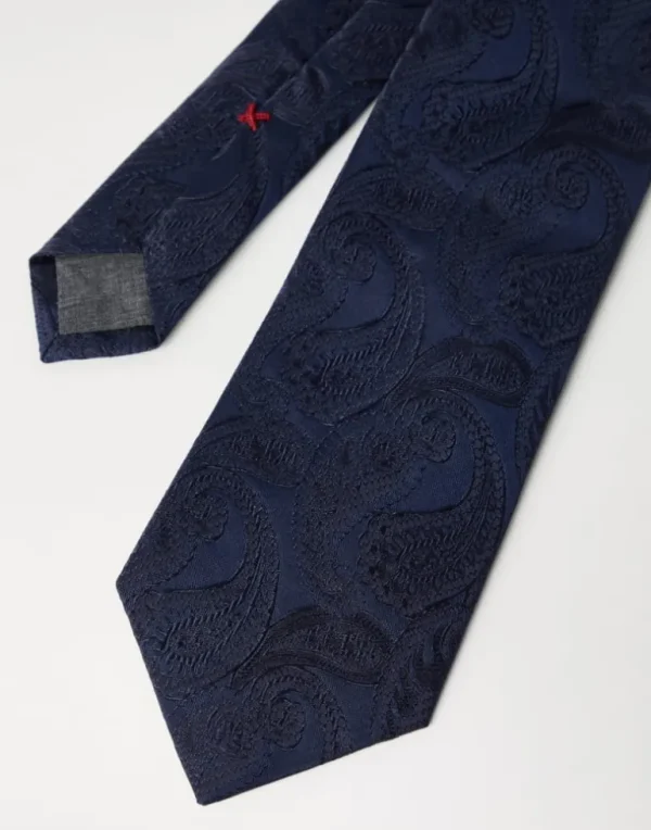 Paisley silk tie