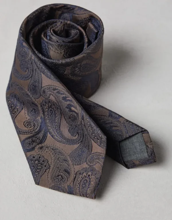 Paisley silk tie