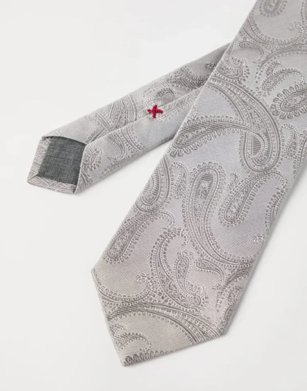 Paisley silk tie