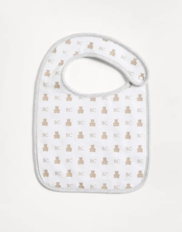 2-piece Baby Bernie bib set in cotton jersey with print