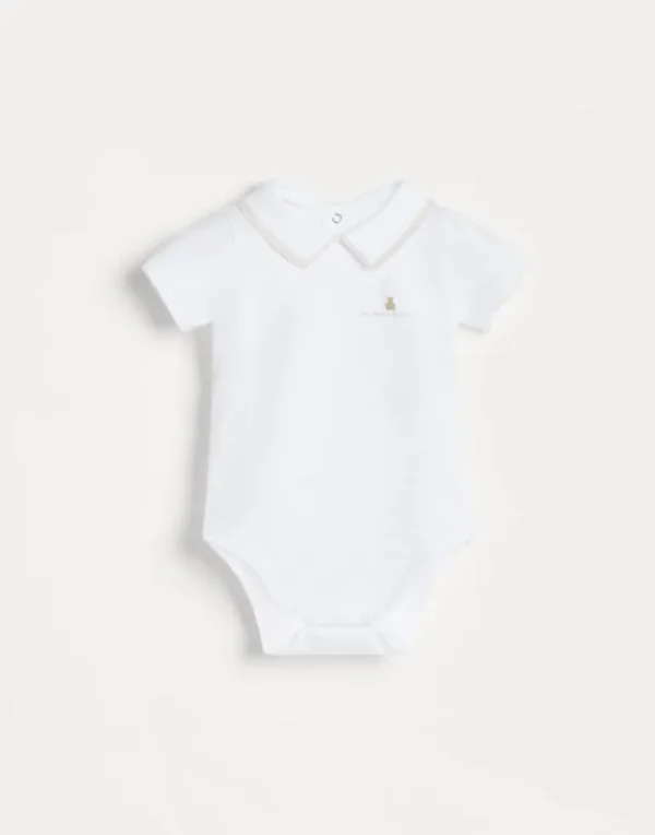 2-piece Baby Bernie bodysuit set in stretch cotton jersey