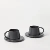 2-piece ceramic cup set with saucer