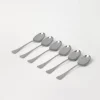 6-piece steel coffee spoon set