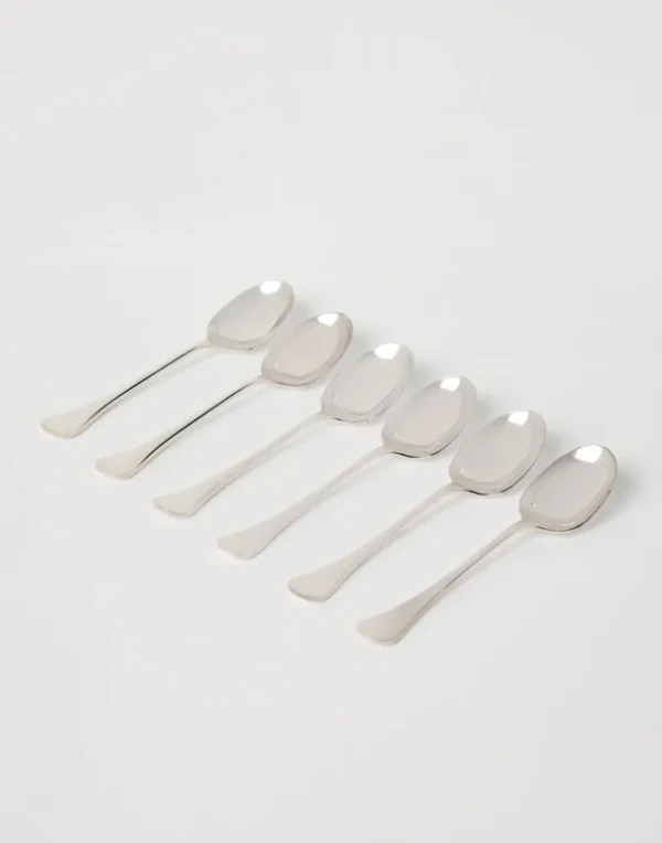 6-piece steel coffee spoon set