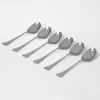 6-piece steel teaspoon set