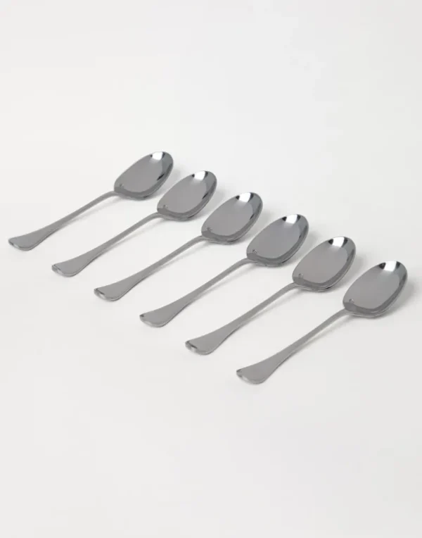 6-piece steel teaspoon set