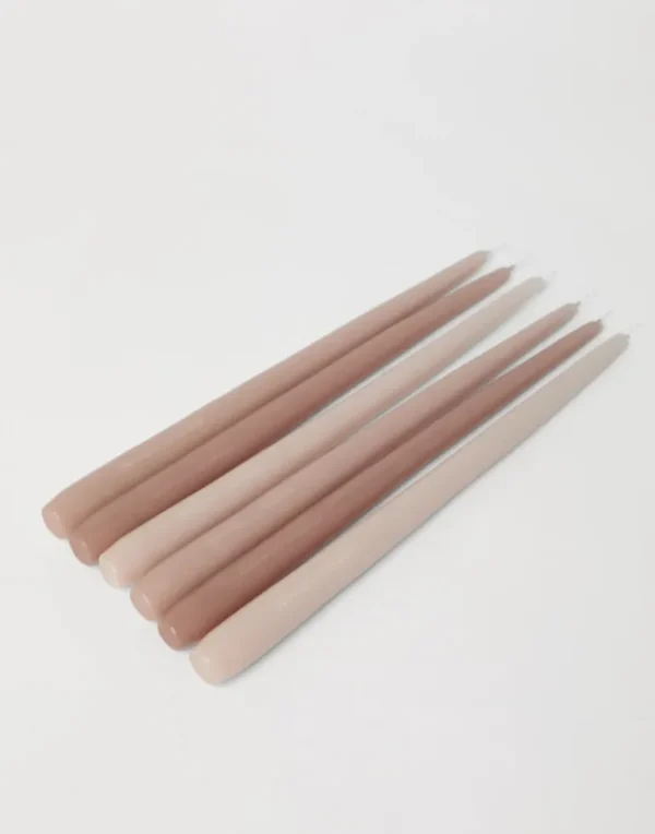 6-piece taper candle set