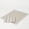 Placemat and napkin set in striped linen