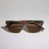 Sartorial Sunset acetate sunglasses with polarized lenses