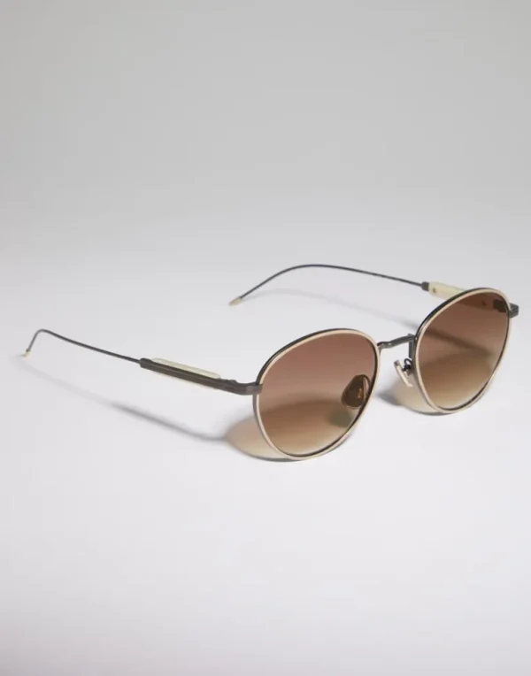 Sartorial Sunset titanium glasses