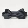 Silk and cotton satin bow tie