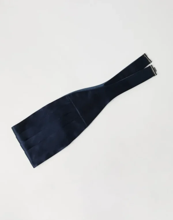 Silk and cotton satin cummerbund