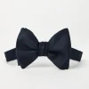 Silk diagonal bow tie