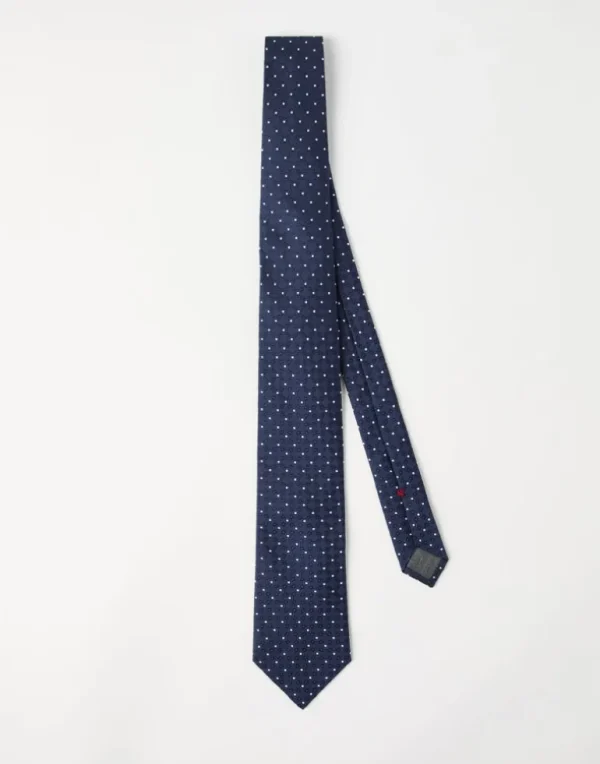 Silk jacquard tie