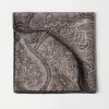 Silk pocket square with paisley design