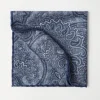 Silk pocket square with paisley design